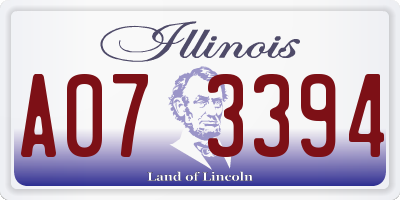 IL license plate A073394