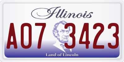 IL license plate A073423