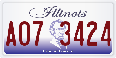 IL license plate A073424