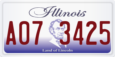 IL license plate A073425