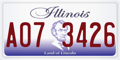 IL license plate A073426