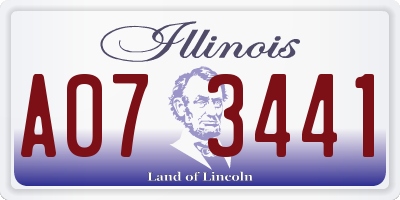 IL license plate A073441