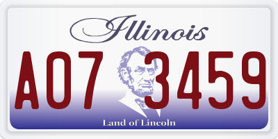 IL license plate A073459