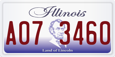IL license plate A073460
