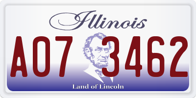 IL license plate A073462