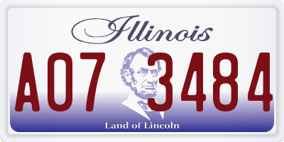 IL license plate A073484