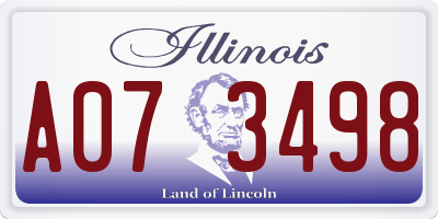 IL license plate A073498