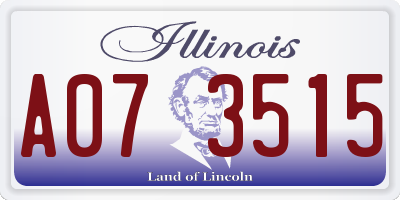 IL license plate A073515