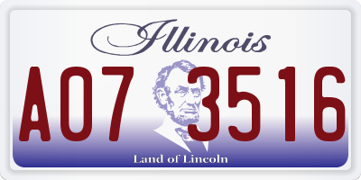 IL license plate A073516