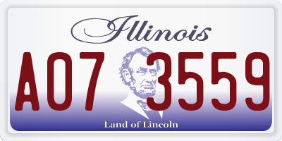 IL license plate A073559