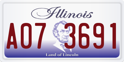 IL license plate A073691
