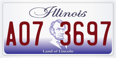 IL license plate A073697