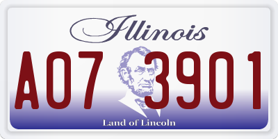 IL license plate A073901
