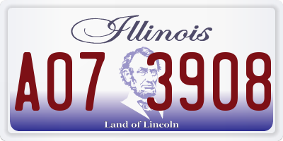 IL license plate A073908