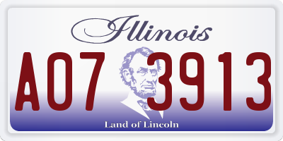 IL license plate A073913