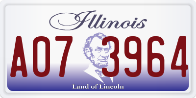 IL license plate A073964