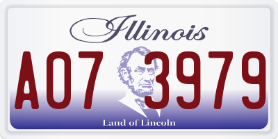 IL license plate A073979