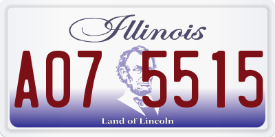 IL license plate A075515