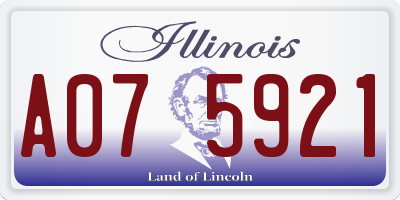 IL license plate A075921
