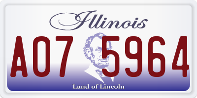 IL license plate A075964