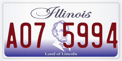 IL license plate A075994