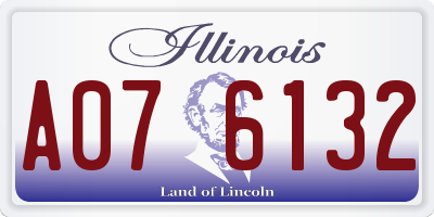 IL license plate A076132