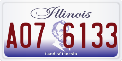 IL license plate A076133