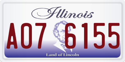 IL license plate A076155