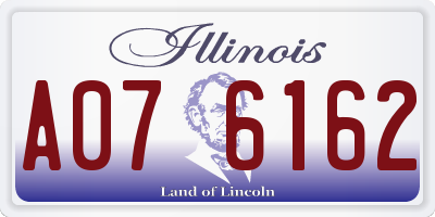 IL license plate A076162
