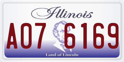 IL license plate A076169