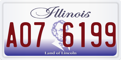 IL license plate A076199