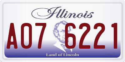 IL license plate A076221