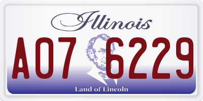 IL license plate A076229