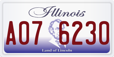 IL license plate A076230