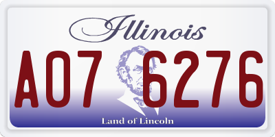 IL license plate A076276