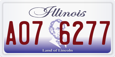 IL license plate A076277