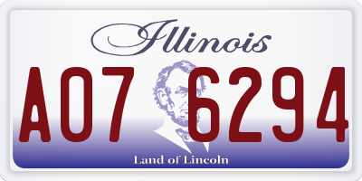IL license plate A076294