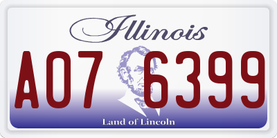 IL license plate A076399