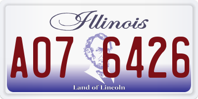 IL license plate A076426