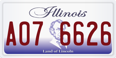 IL license plate A076626