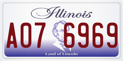 IL license plate A076969