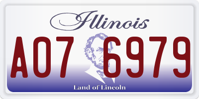 IL license plate A076979