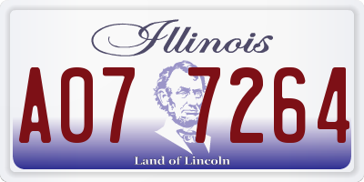 IL license plate A077264