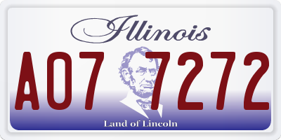 IL license plate A077272