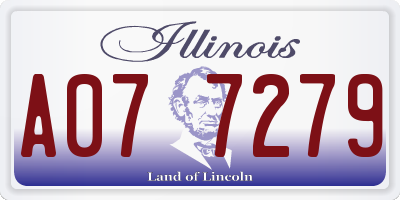 IL license plate A077279