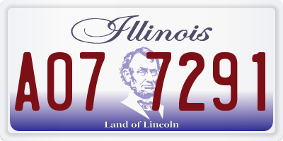 IL license plate A077291