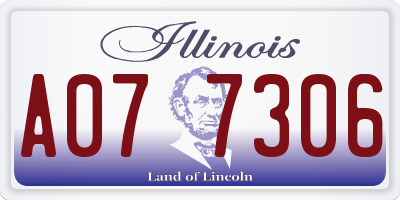 IL license plate A077306