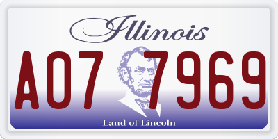 IL license plate A077969