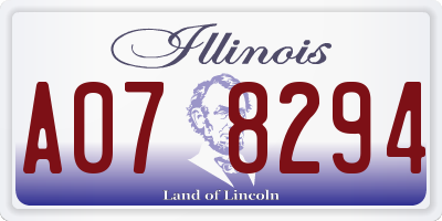 IL license plate A078294