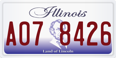 IL license plate A078426